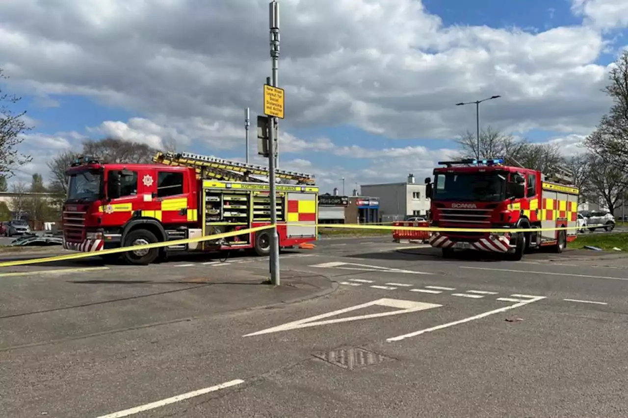 Road closed in both directions following crash