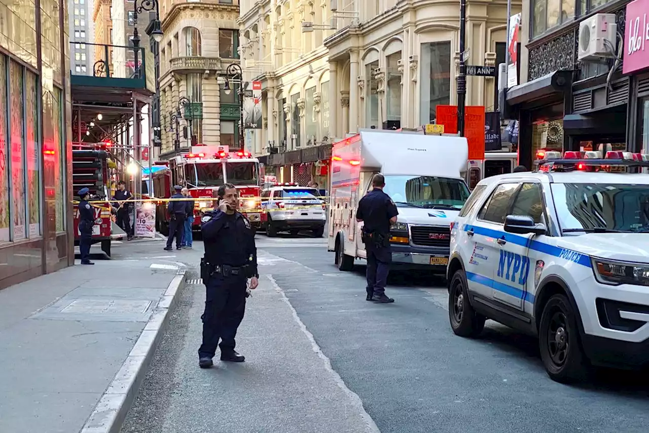 At least three injured in New York parking garage collapse, some believed trapped