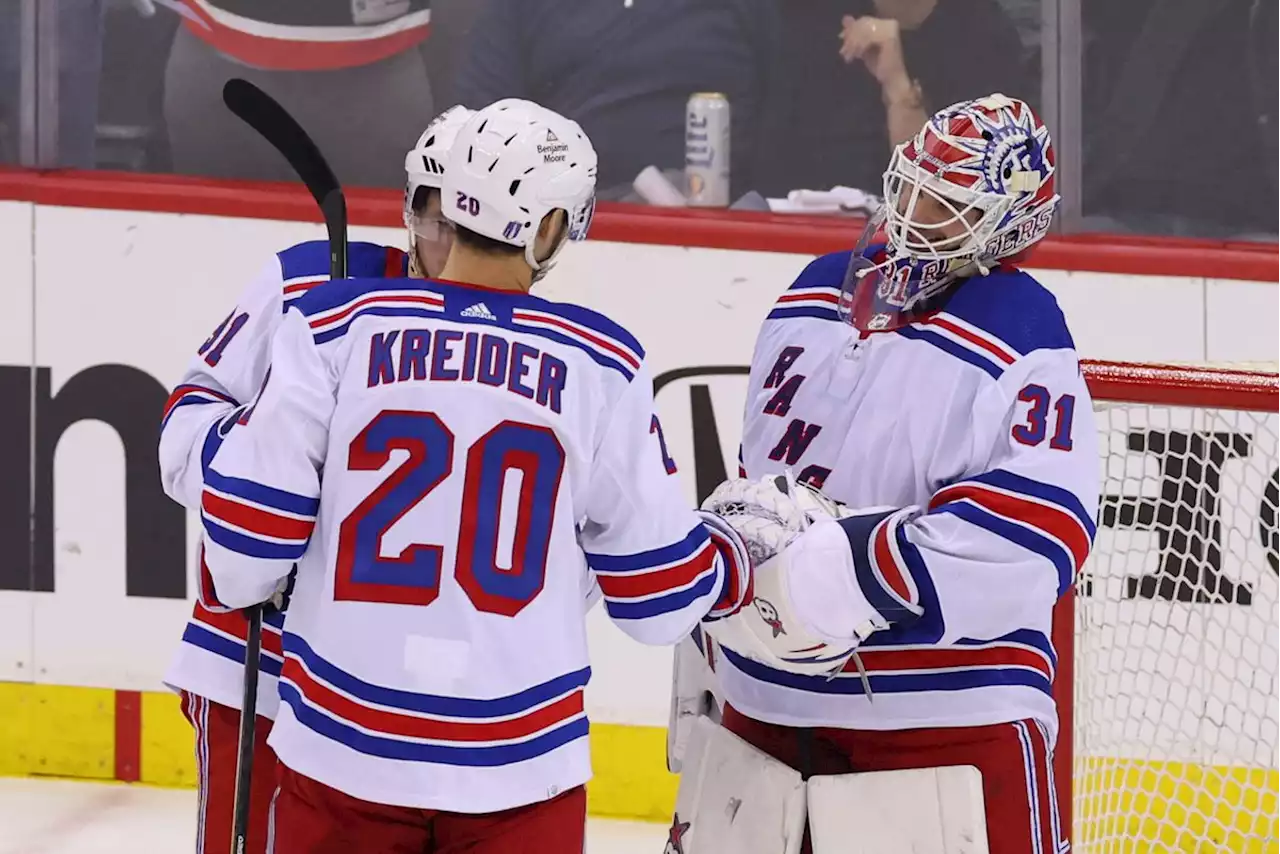 Shesterkin, Kreider help Rangers rip Devils 5-1 in Game 1