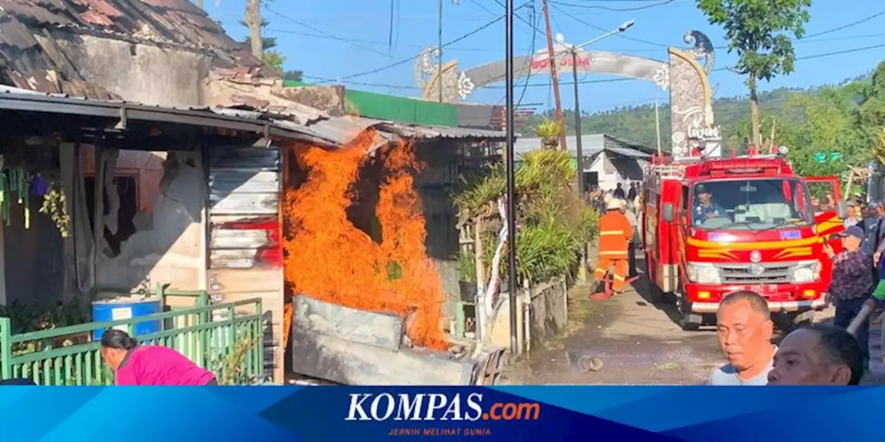 Pom Mini di Kota Batu Terbakar, 2 Orang Terluka