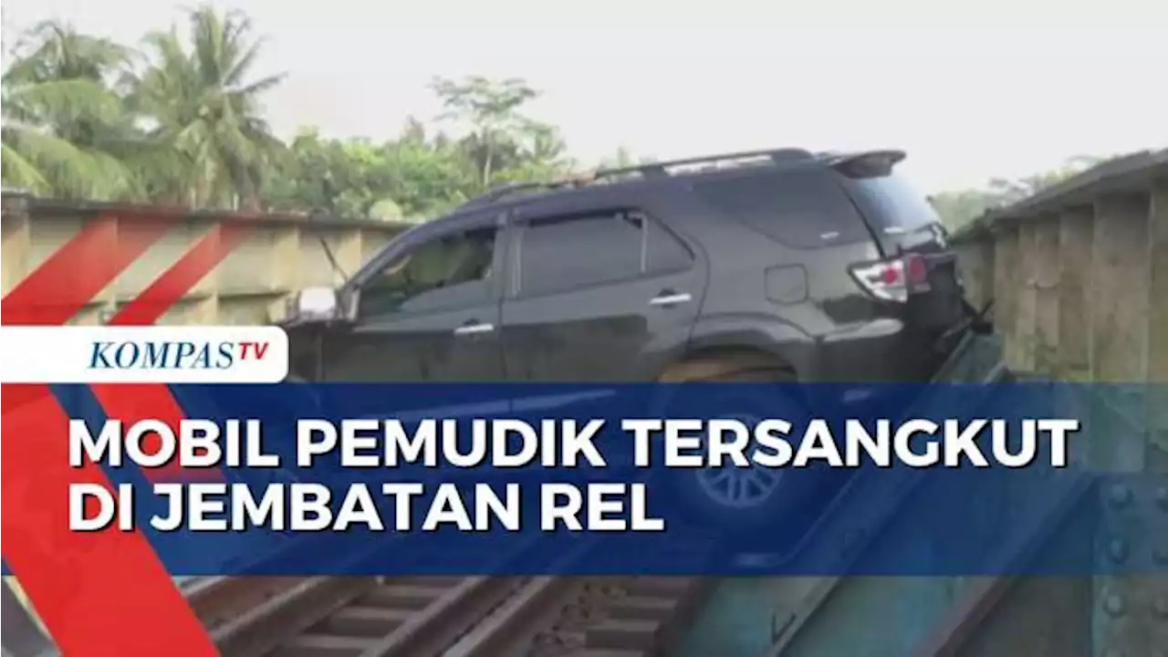 Mobil Pemudik Tersangkut di Jembatan Rel Kereta, Polisi: Sopir Pakai Narkoba