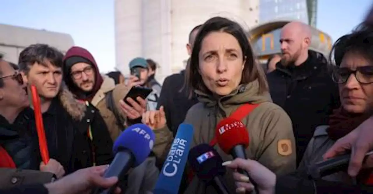 Sophie Binet en soutien à Gardanne