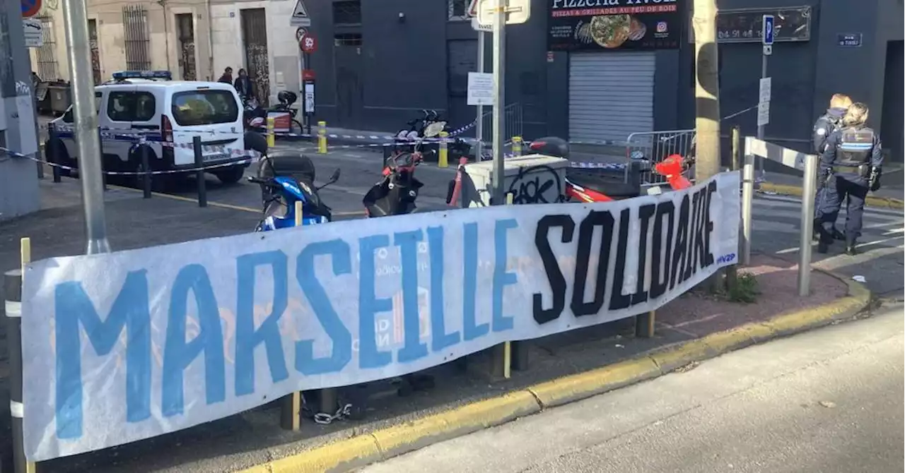 Marseille : la 'mentalité virage Depé' affiche sa solidarité avec les victimes de la rue de Tivoli