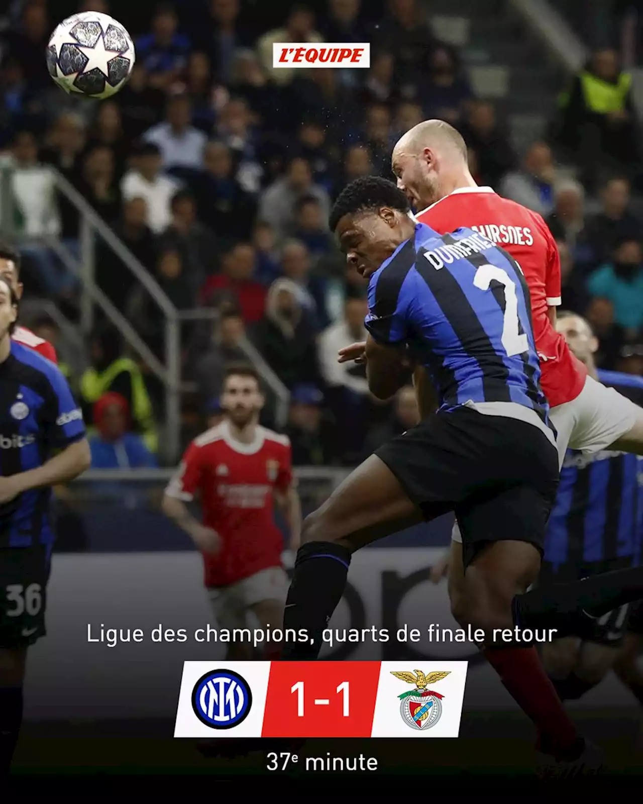 Inter Milan - Benfica en direct : Benfica y croit encore