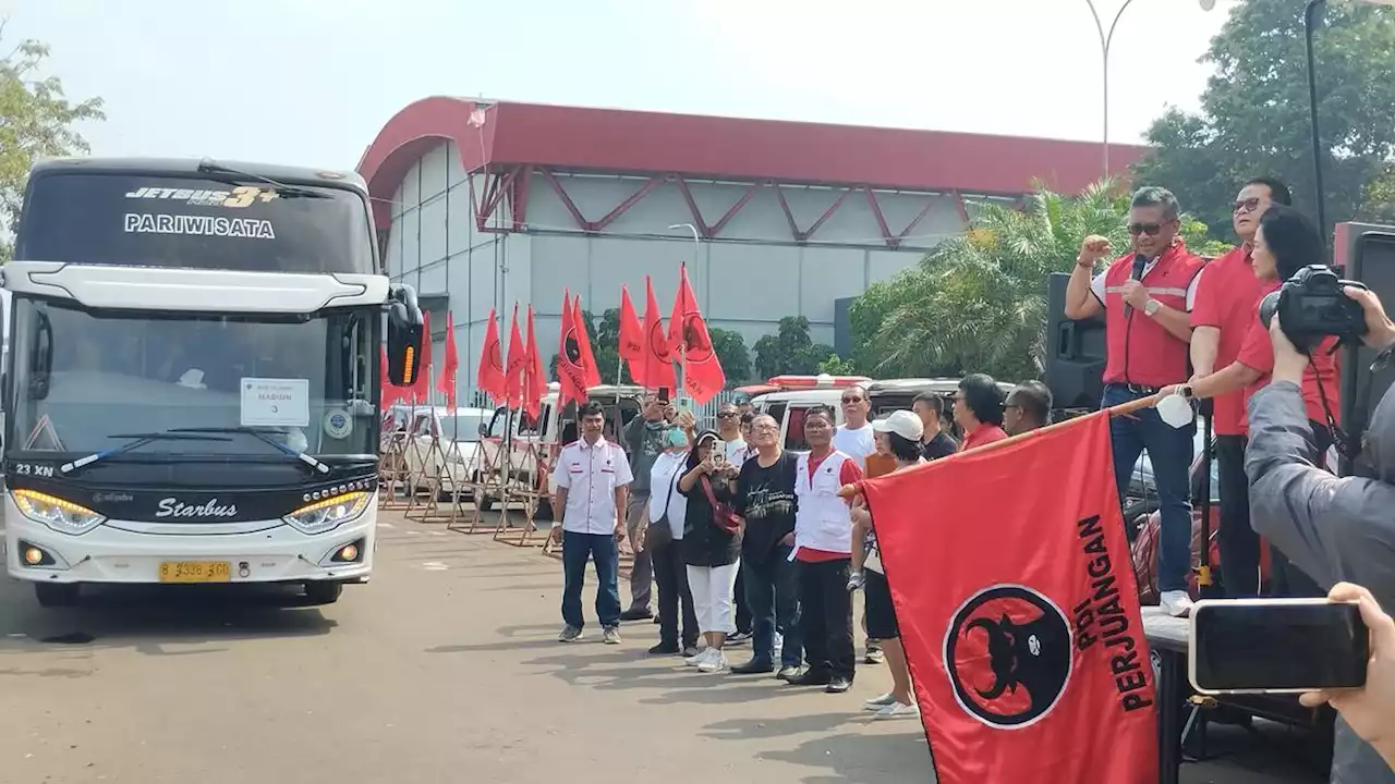 Lepas 178 Bus untuk Pemudik, Hasto PDIP: Upaya Mendukung Pemerintahan Jokowi