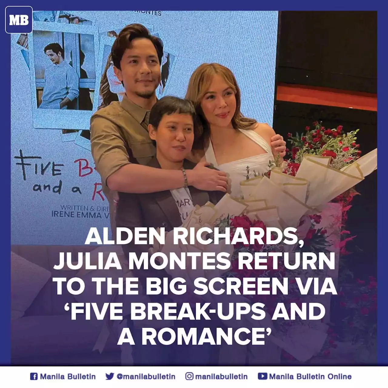 Alden Richards, Julia Montes return to the big screen via 'Five Break-Ups and a Romance'