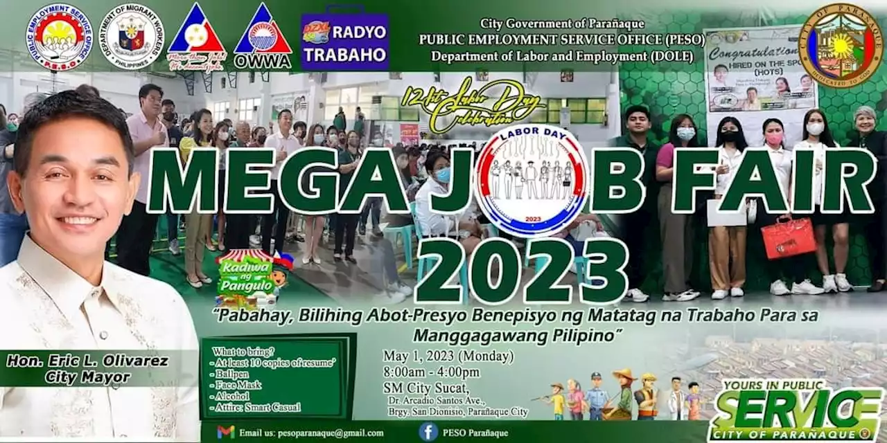 Parañaque gov’t to hold mega job fair in celebration of Labor Day