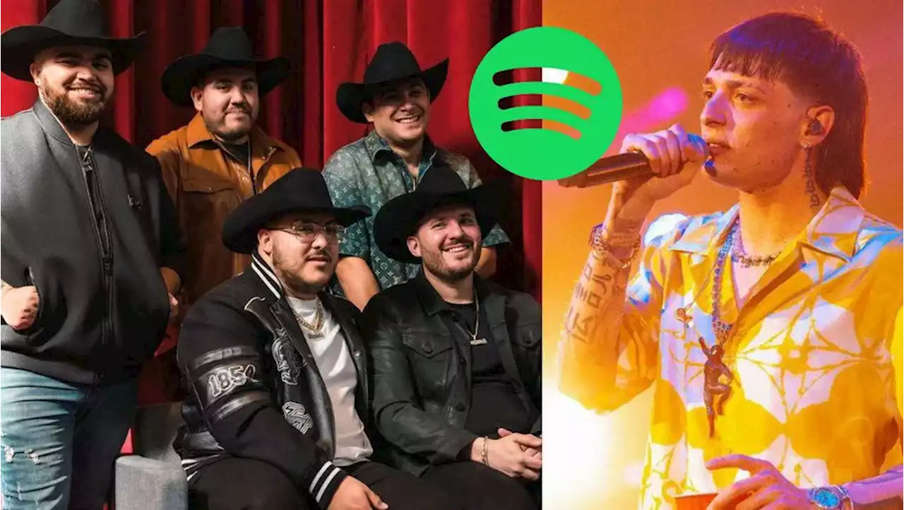 Mexicanos dominan top 50 global de Spotify con Peso Pluma