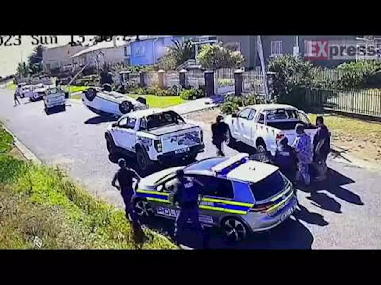 WATCH | Car narrowly misses kids during high-speed chase in Cradock | News24