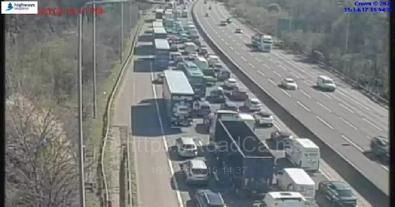 Live Nottinghamshire M1 updates as traffic held after crash