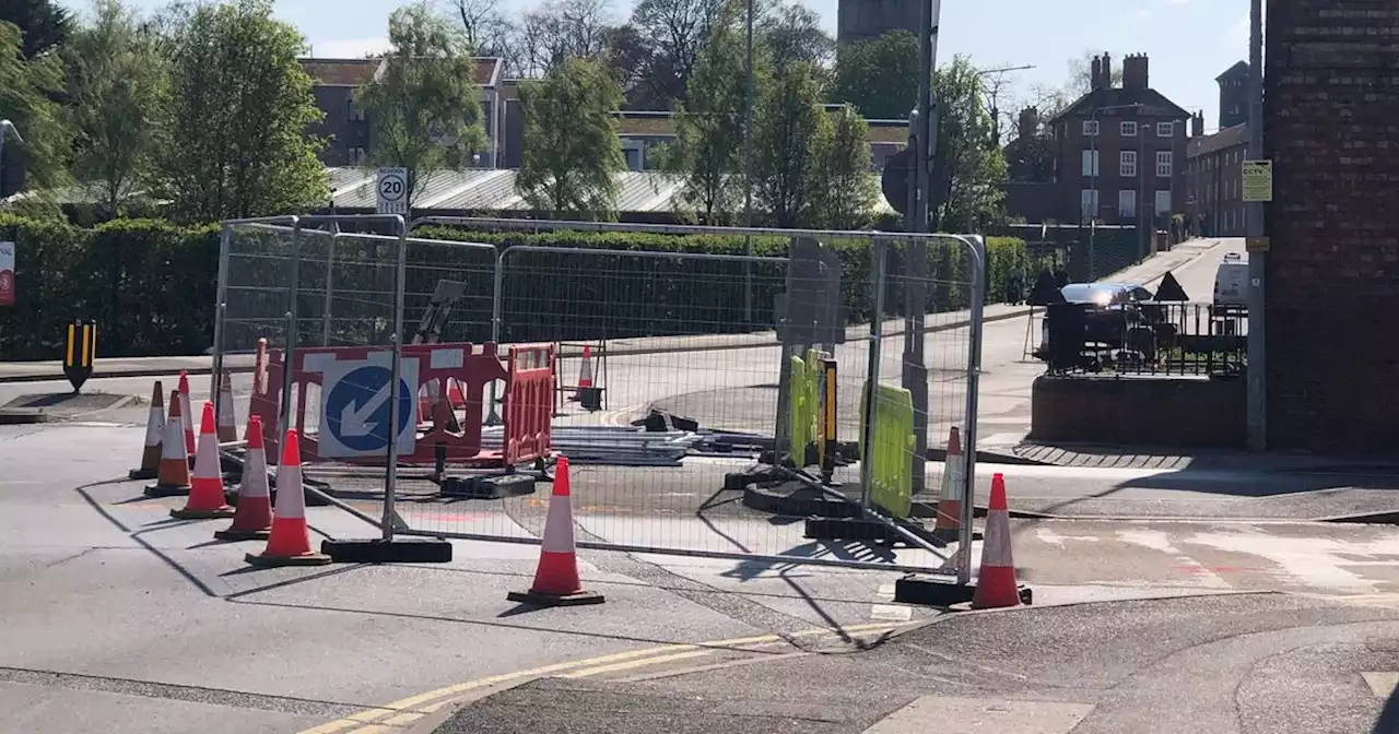 Update after large sinkhole closes road in town