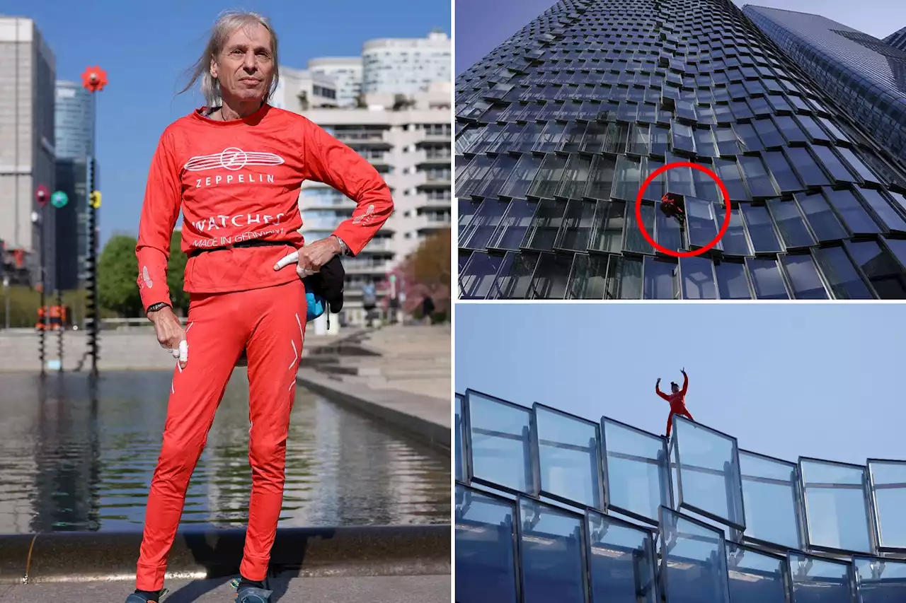 ‘French Spiderman’ climbs Paris skyscraper to protest controversial pension law