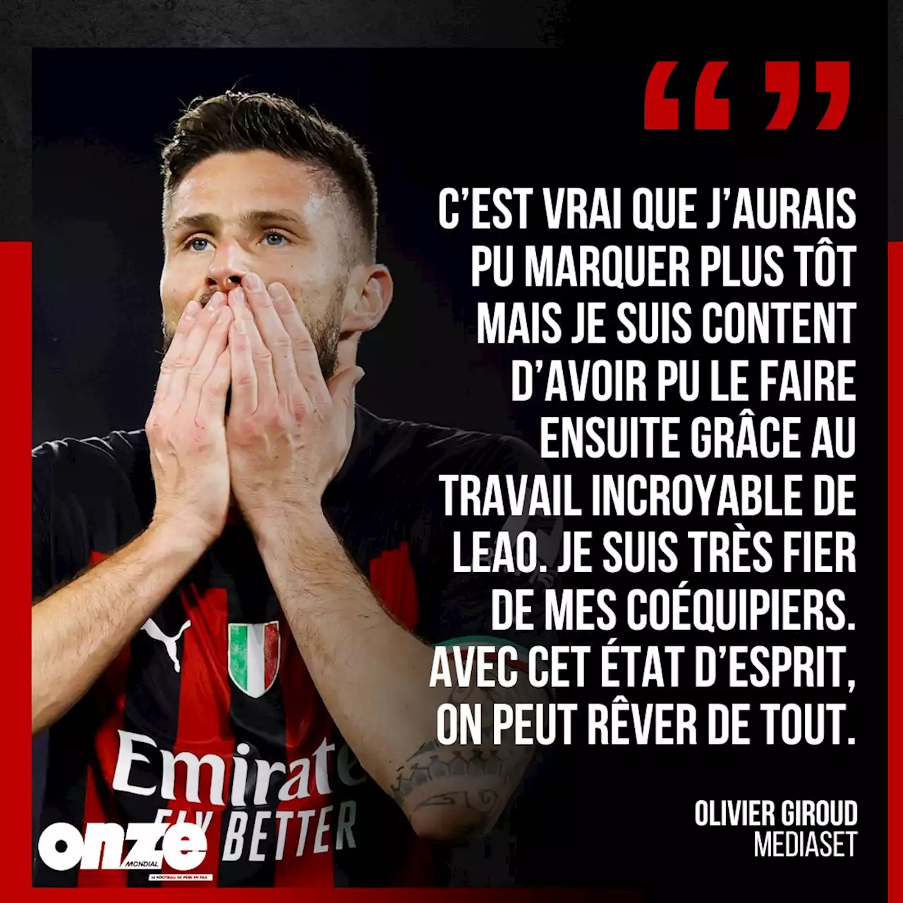 Milan AC, équipe de France : Giroud rêve tout haut pour la Ligue des champions