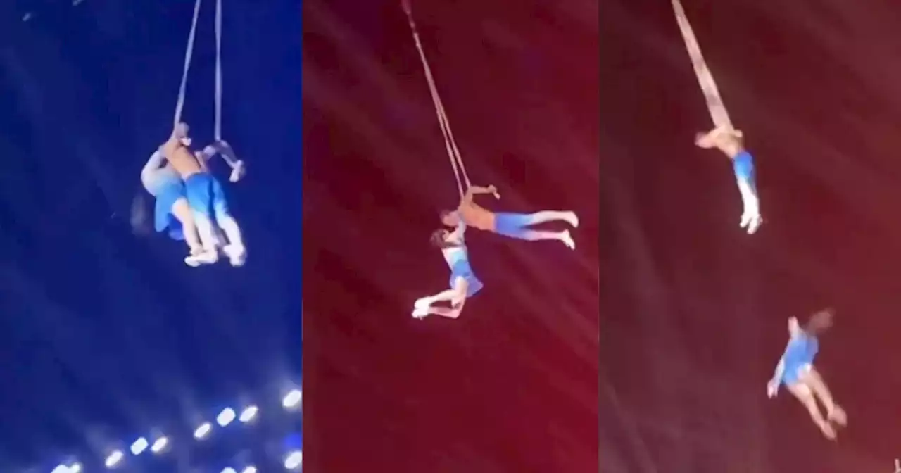 Chinese acrobat falls to her death during show with husband