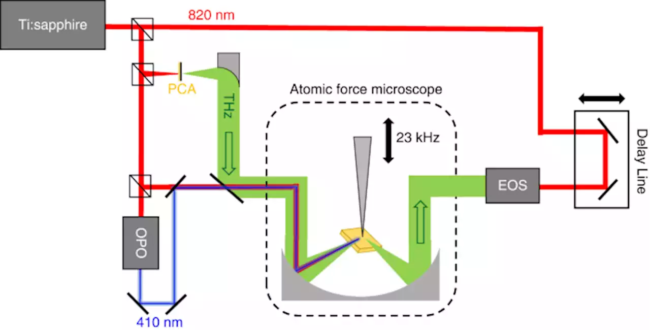 Near-field terahertz nonlinear optics with blue light - Light: Science & Applications