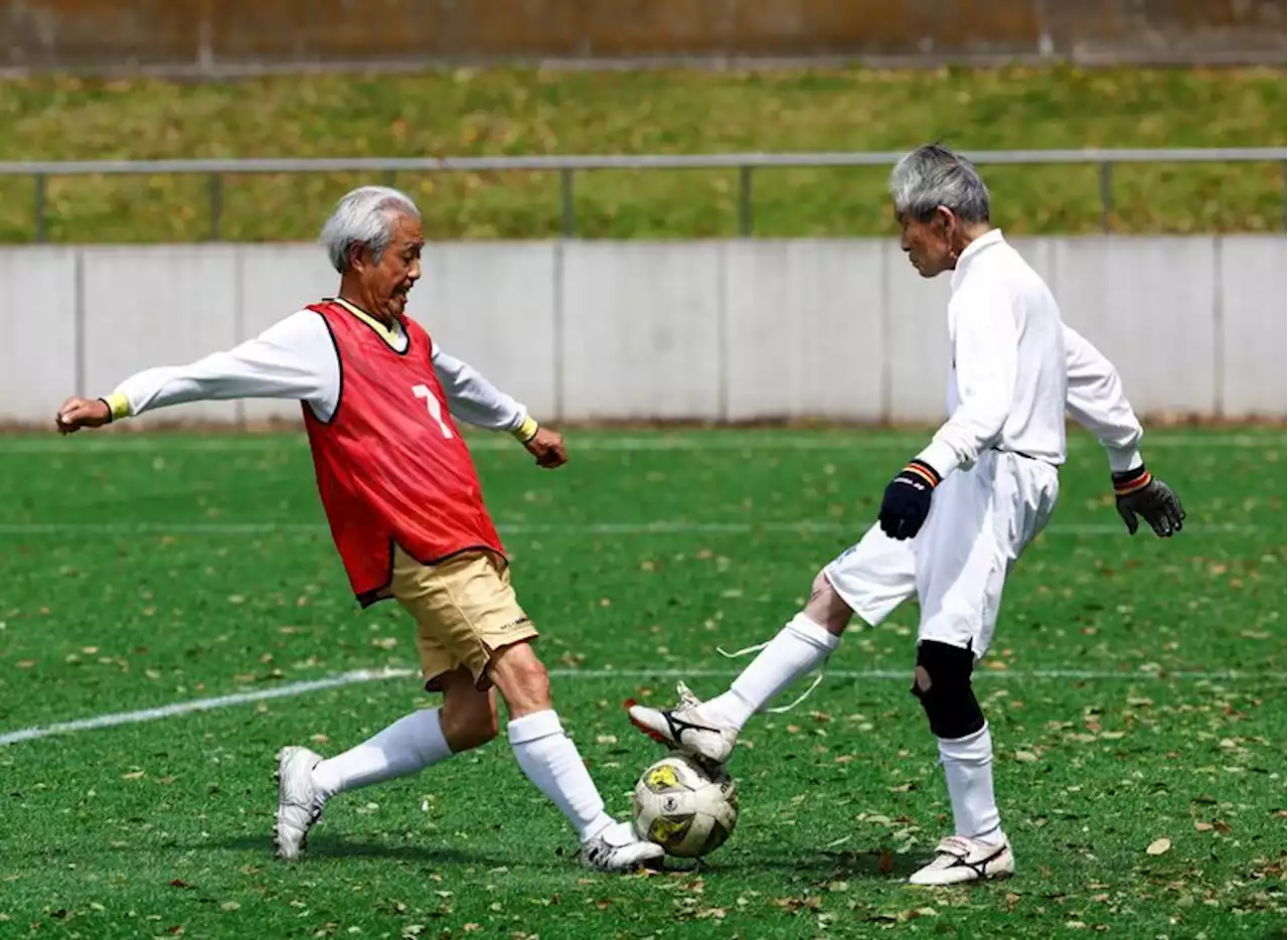 For Japan's ageing soccer players, 80 is the new 50