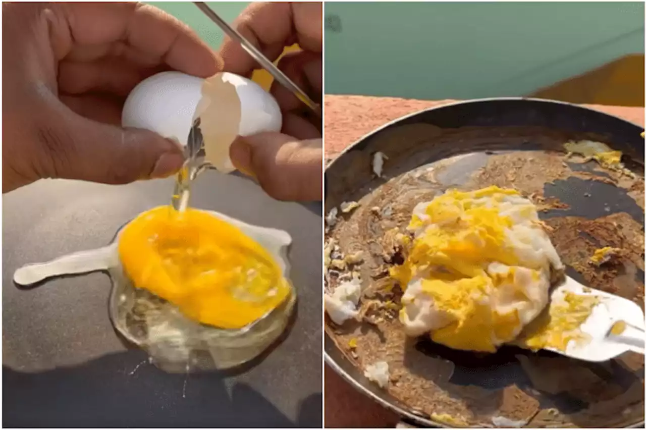 Heatwave in India is hot enough to fry an egg outdoors, as West Bengal man proves