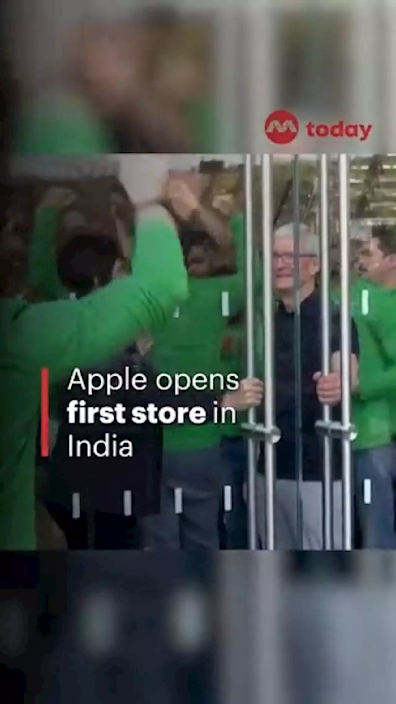 Apple opens first India store as fans show off vintage devices, take selfies