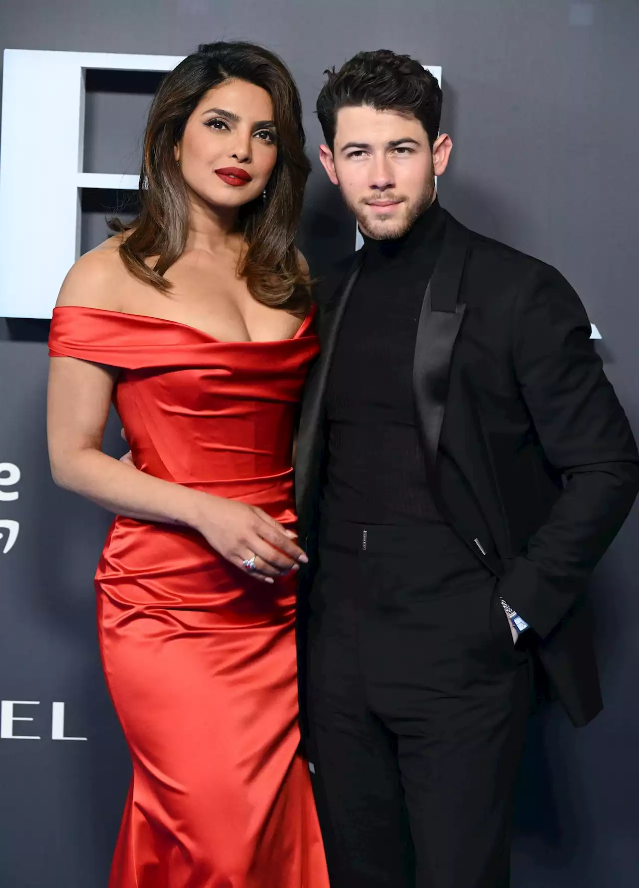 Nick Jonas and Priyanka Chopra Looked Like the Classic Hollywood Couple