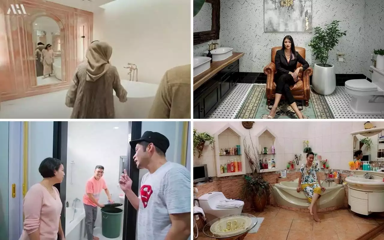 Punya Raffi Ahmad & Nagita Slavina Serba Pink, Intip Potret Kamar Mandi 10 Artis Yang Antimainstream