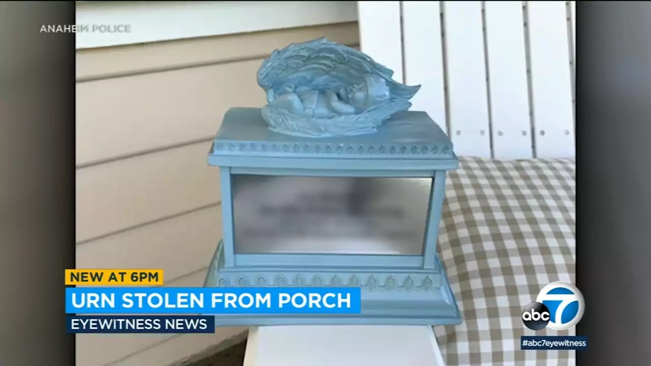 OC mother offers $5,000 reward for return of stolen urn carrying son's remains