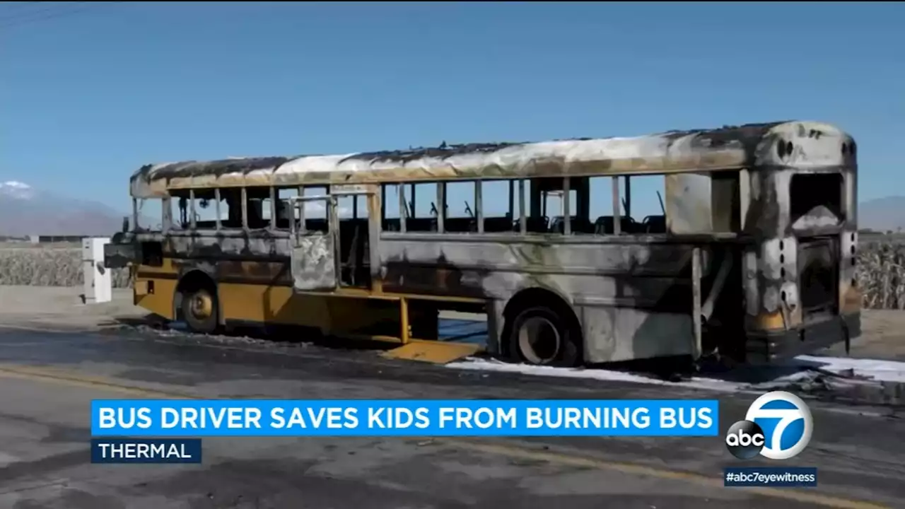 SoCal school bus driver being named hero after saving students from fire on board