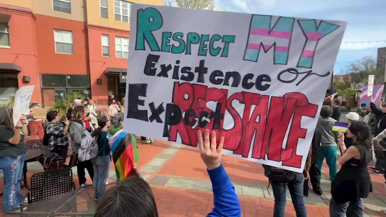 Bay Area transgender youth take to the streets of San Rafael