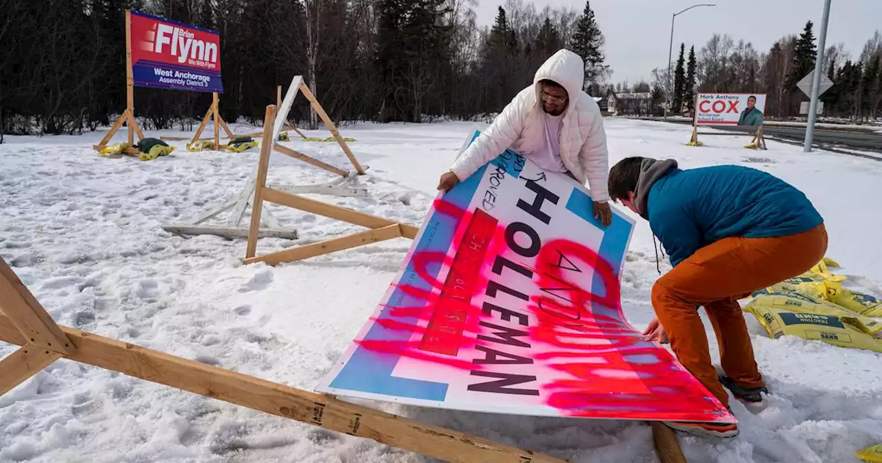 Candidates report aggressive sign vandalism in Anchorage city election