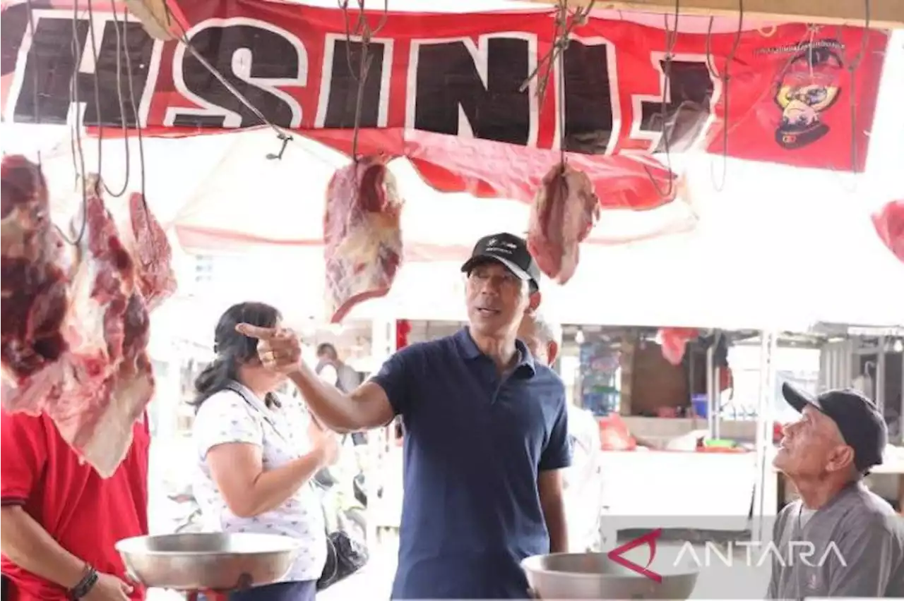 Gubernur Babel sidak tiga pasar di Pangkalpinang