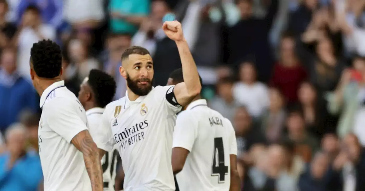 Real Madrid manda mensaje al Barcelona con tres de Benzema