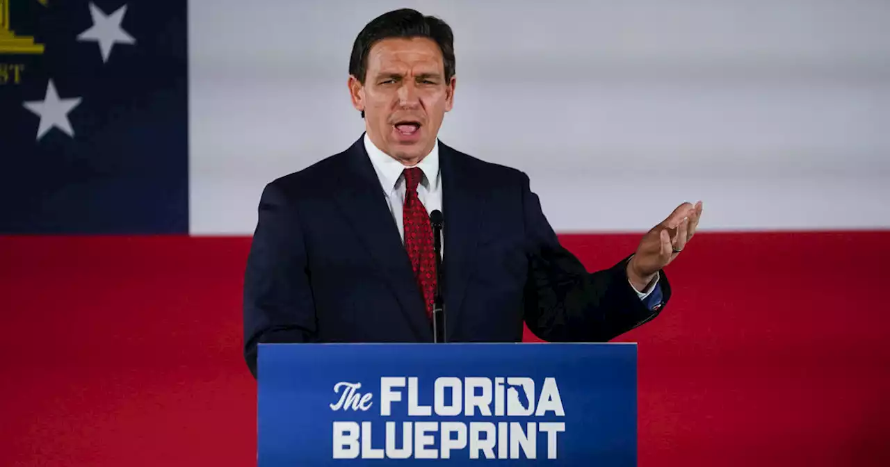 Florida Gov. Ron DeSantis stops on Long Island for book tour, drawing supporters and protesters