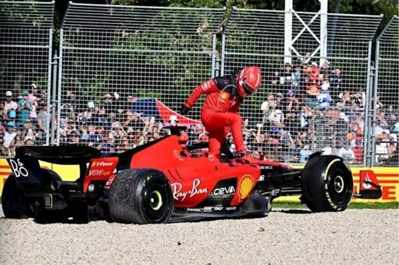 F1: Charles Leclerc crashes out of Australia Grand Prix on first corner