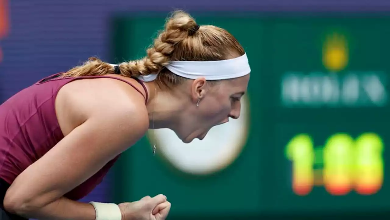 Kvitova upsets Rybakina to win first Miami Open title