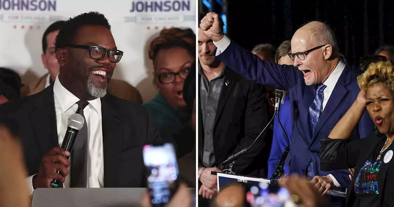 Chicago mayor race: On the campaign trails with Brandon Johnson and Paul Vallas