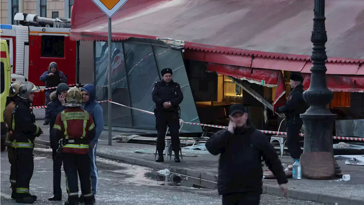 Russie : au moins une personne tuée par l'explosion d'un «engin explosif» dans un café de Saint-Pétersbourg