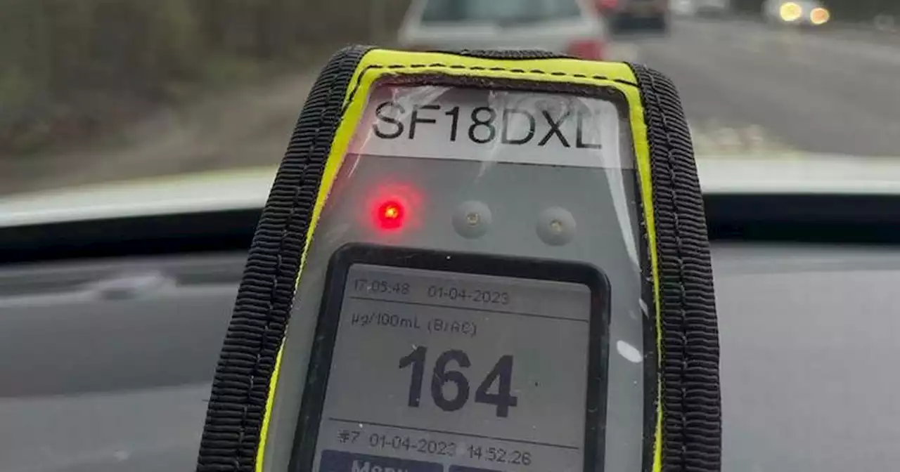 Scots cops stop alleged drink driver 'more than seven times over legal limit'