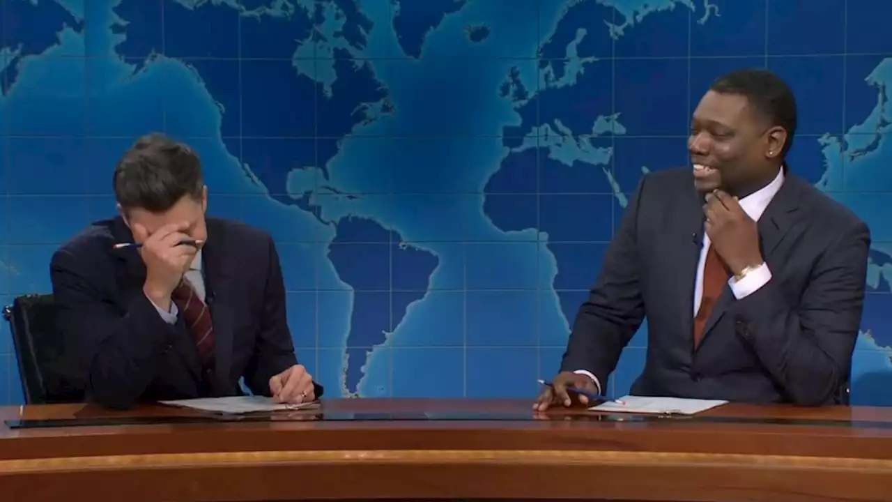 Michael Che Pulls April Fool’s Prank On Colin Jost During ‘SNL’s Weekend Update: “That’s The Meanest Thing You’ve Ever Done”