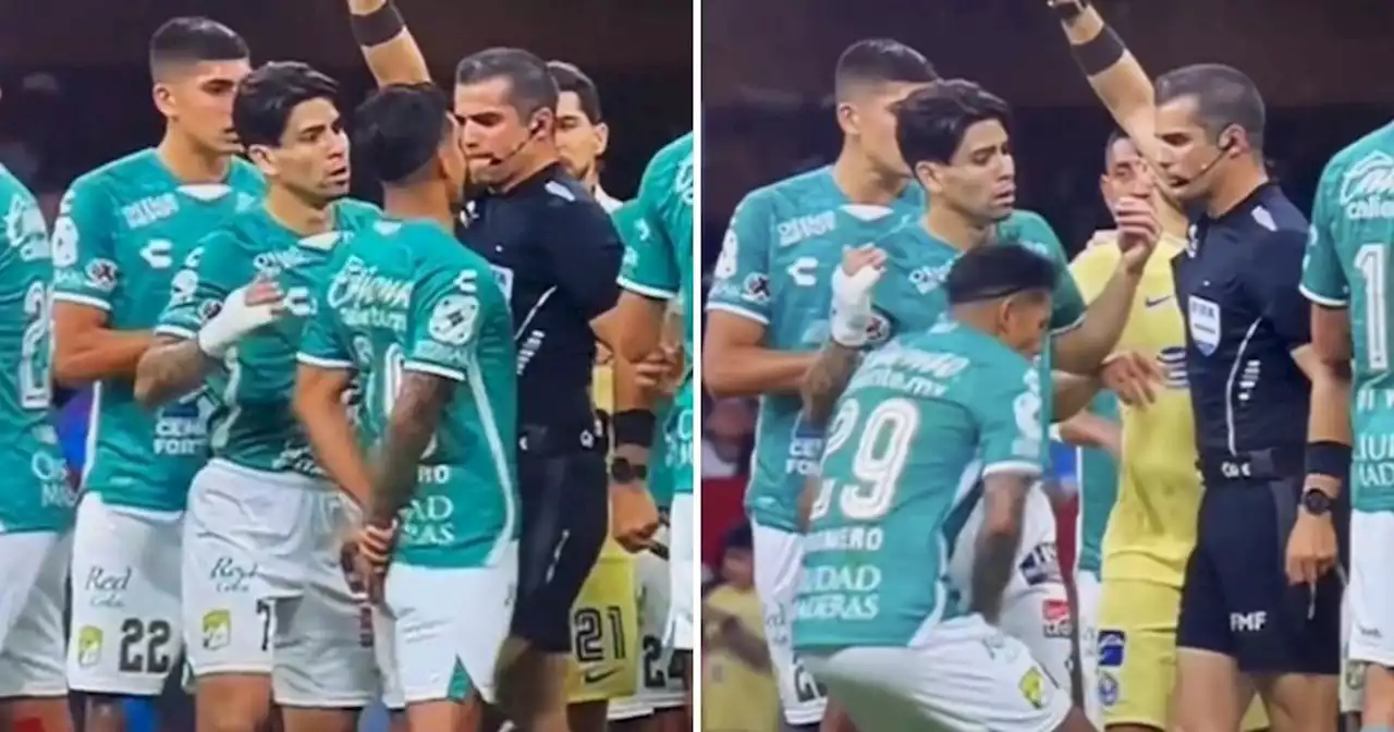 Video: un árbitro mexicano le pegó un rodillazo a un jugador argentino