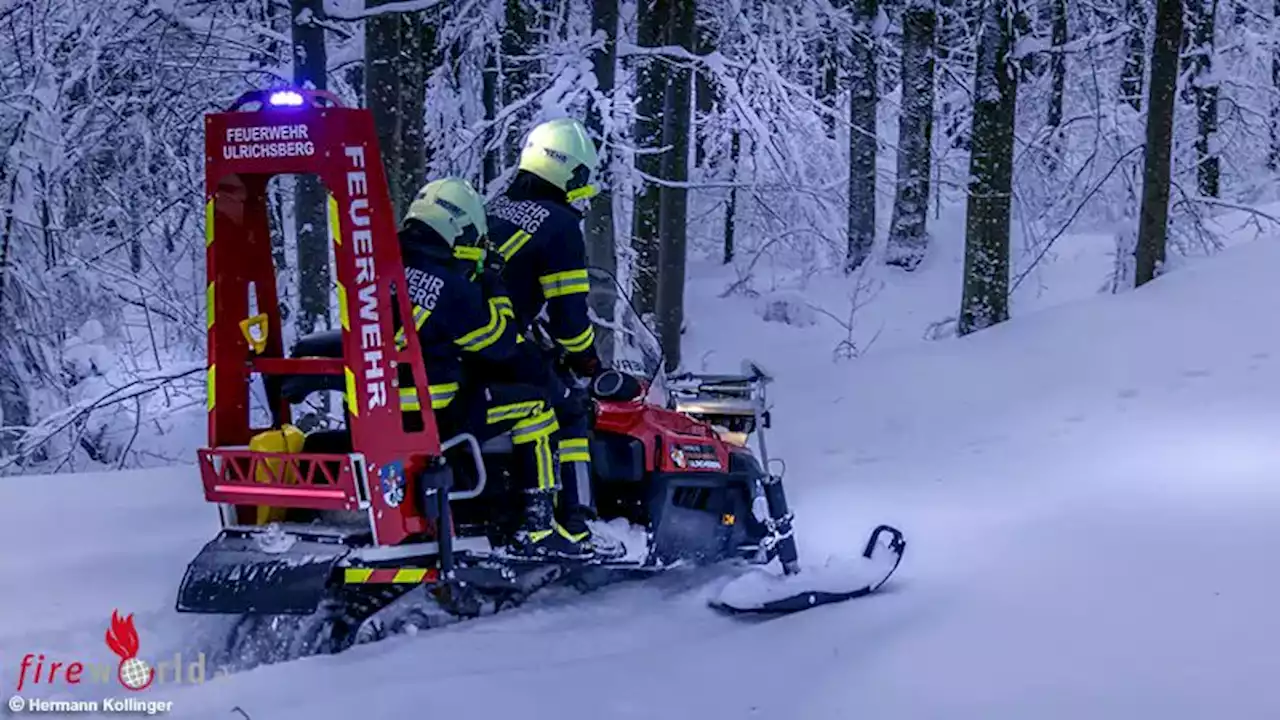 Oö: Skidoo der Freiw. Feuerwehr Ulrichsberg → der Pistenretter