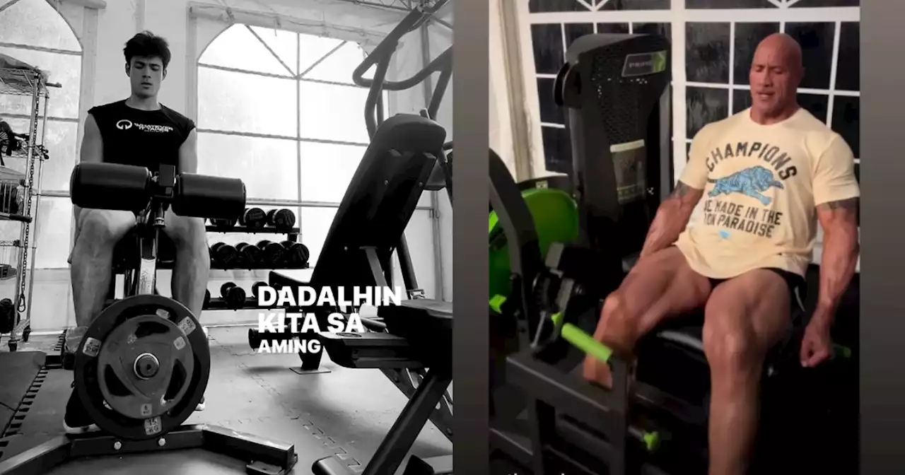 Xian Lim tries workout done by Dwayne Johnson