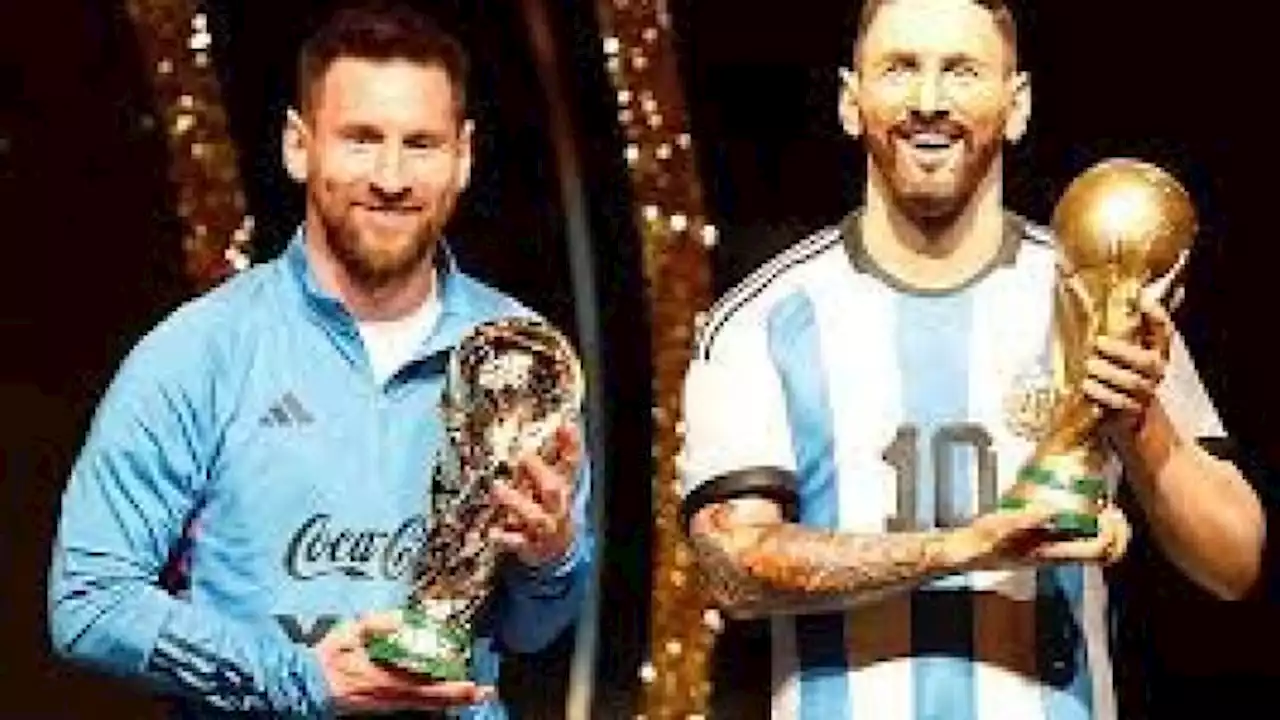 Messi presented with his own life-sized statue