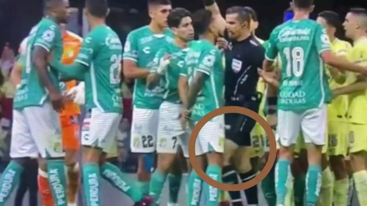 VIDEO | Árbitro Fernando Hernández da rodillazo a jugador del León durante partido contra el América