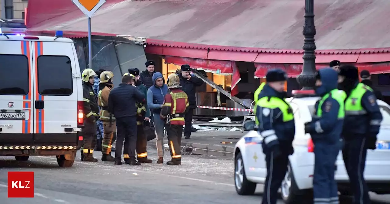 St. Petersburg: Russischer Militärblogger bei Explosion in Café getötet | Kleine Zeitung