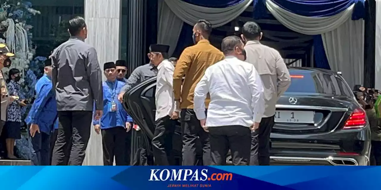 Silaturahmi Bersama Ketum Parpol, Presiden Joko Widodo Tiba di Kantor PAN