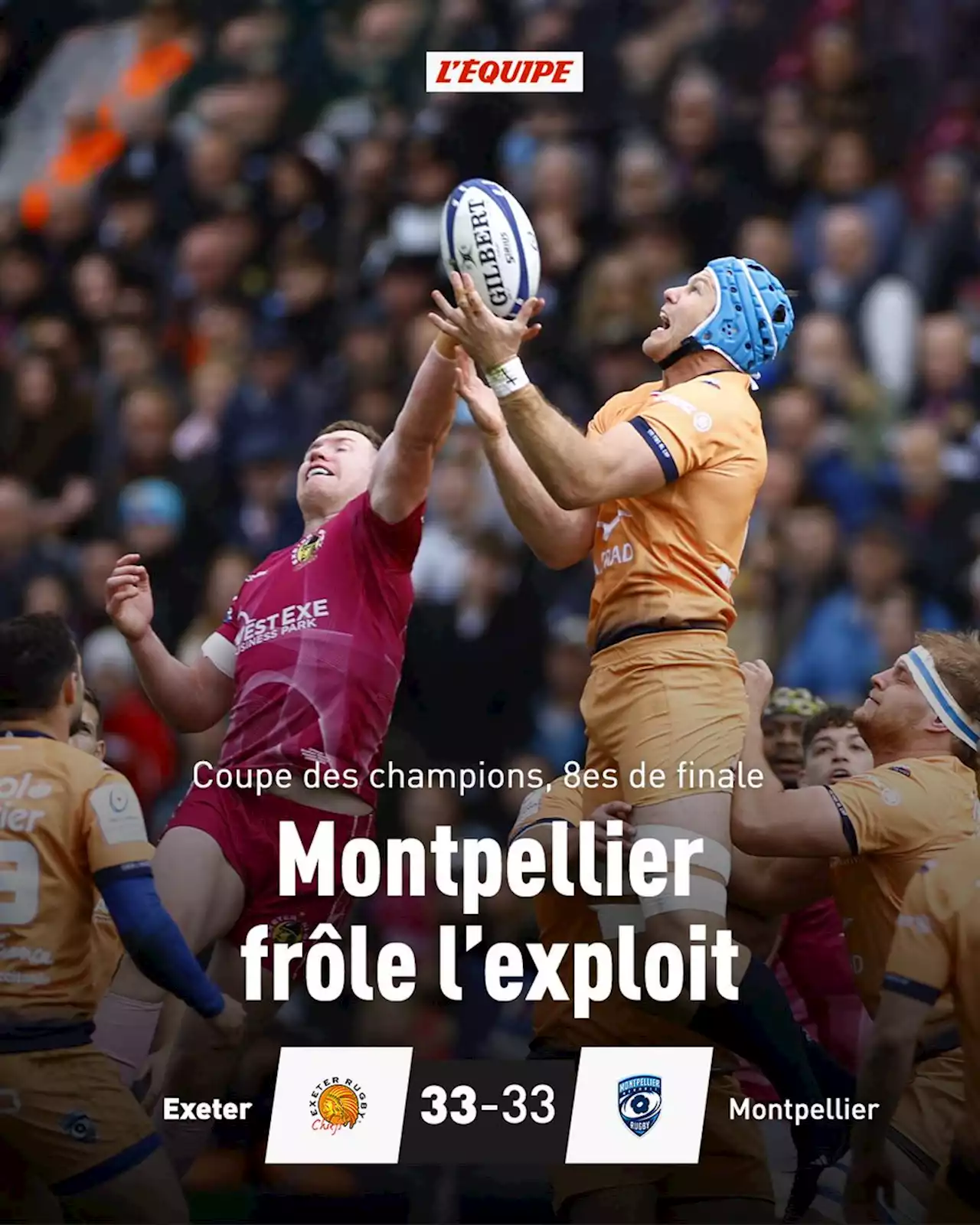 Montpellier enfoncé à Exeter en Coupe des champions