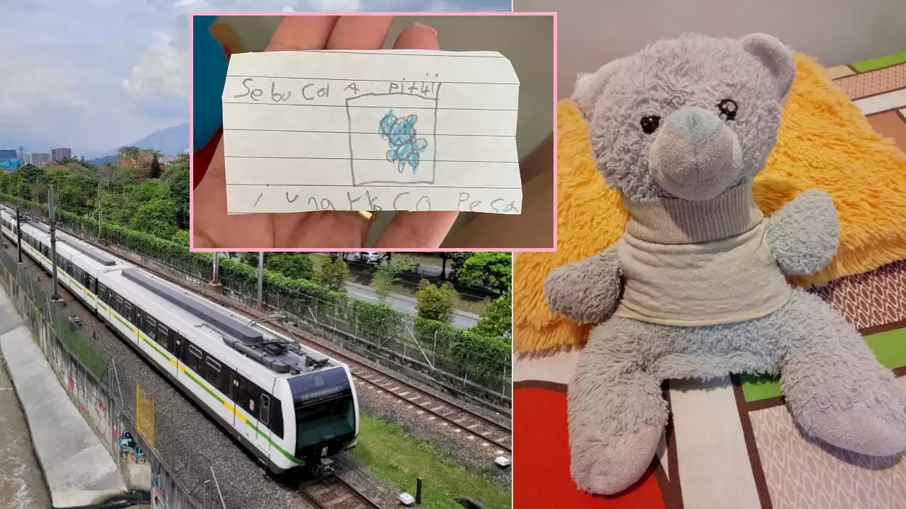 [FOTOS] La tierna búsqueda de un 'señor Oso Pititi' extraviado en El Metro