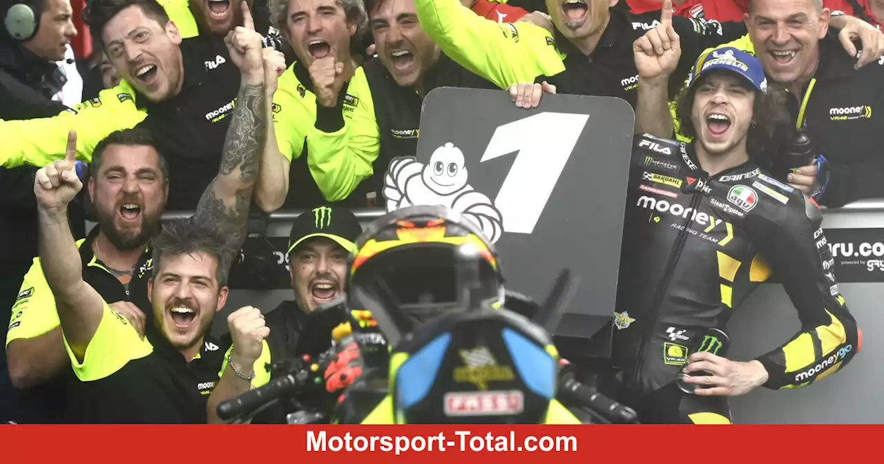 Erster MotoGP-Sieg für VR46 & Bezzecchi: 'Freue mich für das Team am meisten'