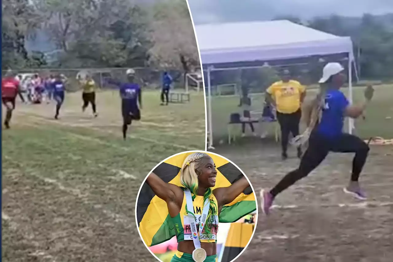 Olympic gold medalist Shelly-Ann Fraser-Pryce dominates in race against moms of son’s classmates