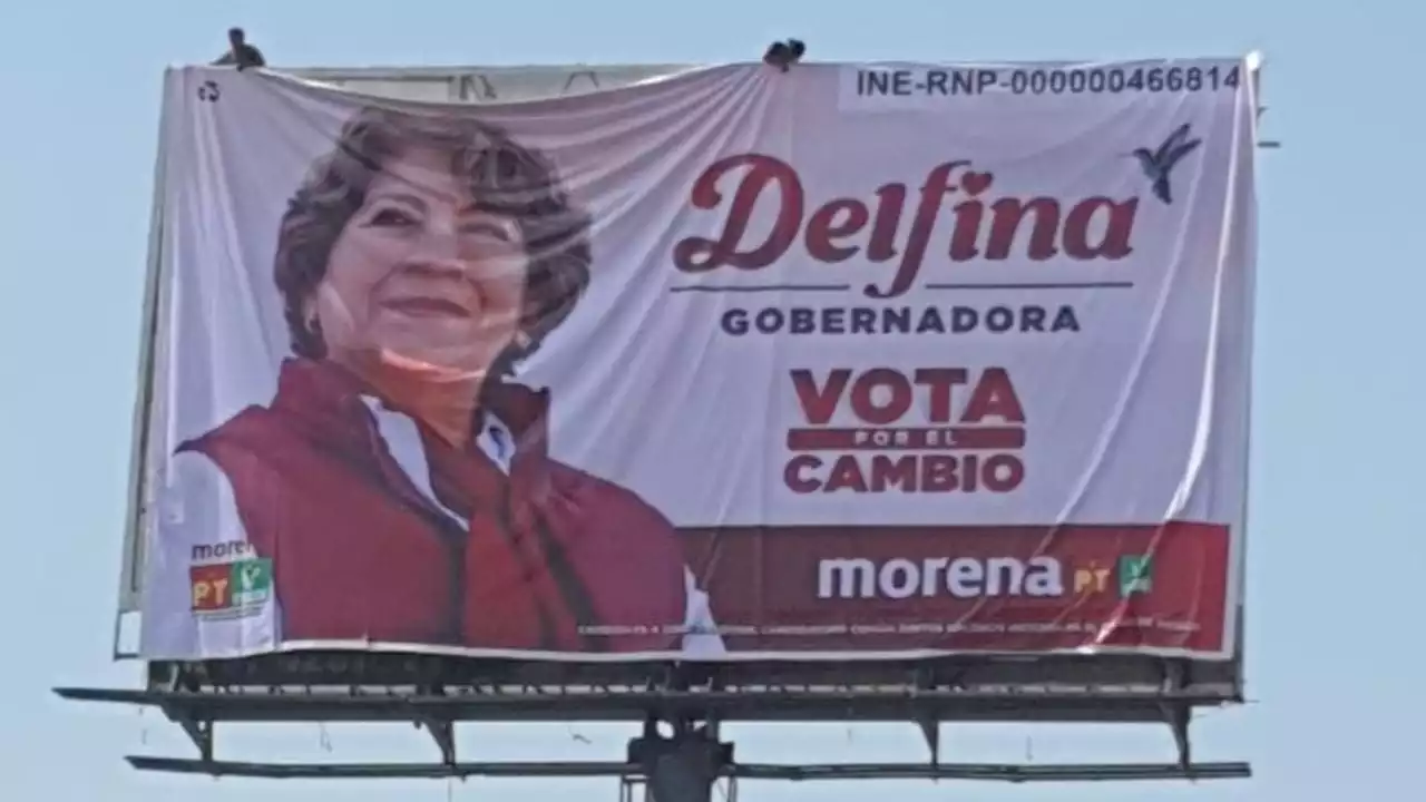 PRI denunciará a Morena por aparición de espectaculares de Delfina Gómez antes del inicio de campaña