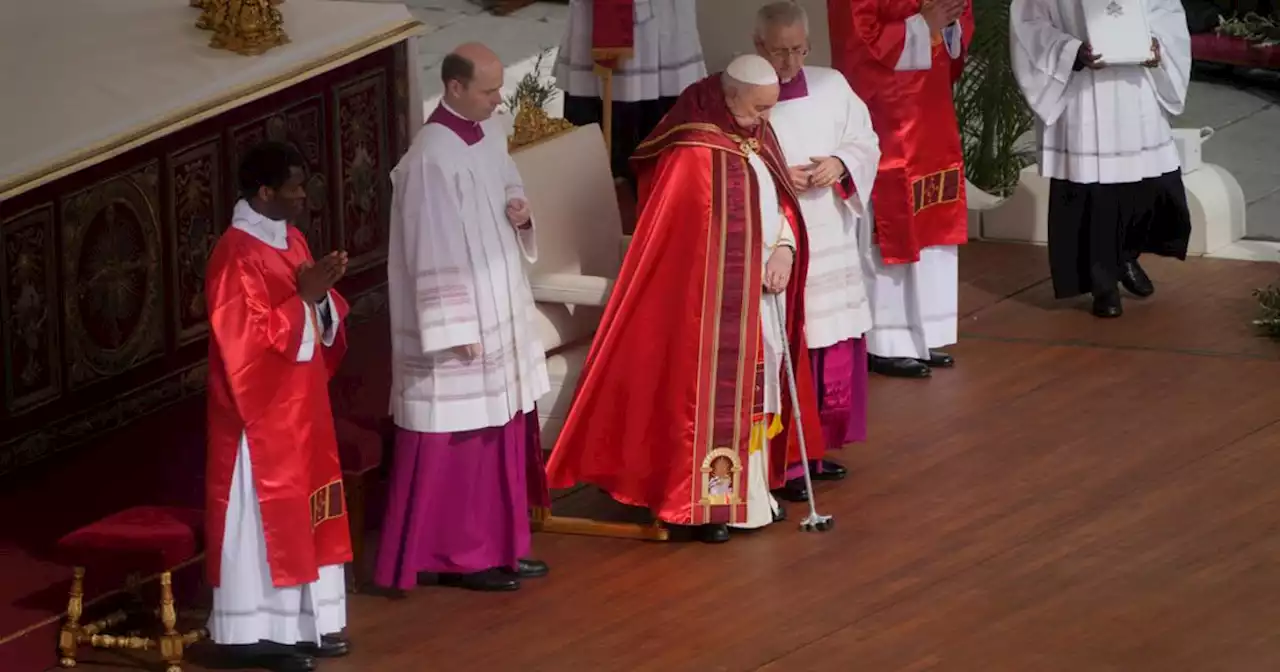 Papa Francesco presiede la messa della Domenica delle Palme